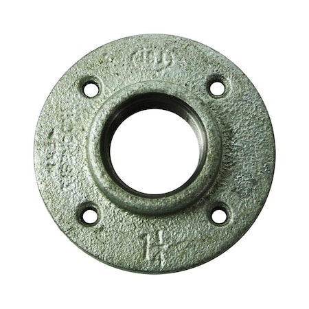 Thrifco Plumbing 1-1/2 Inch Galvanized Steel Floor Flange 5219027